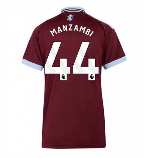 Aston Villa Johan Manzambi #44 Domácí Dres pro Dámské 2026-27 Krátký Rukáv Aston Villa Johan Manzambi #44 Domácí Dres pro Dámské 2026-27 Krátký Rukáv